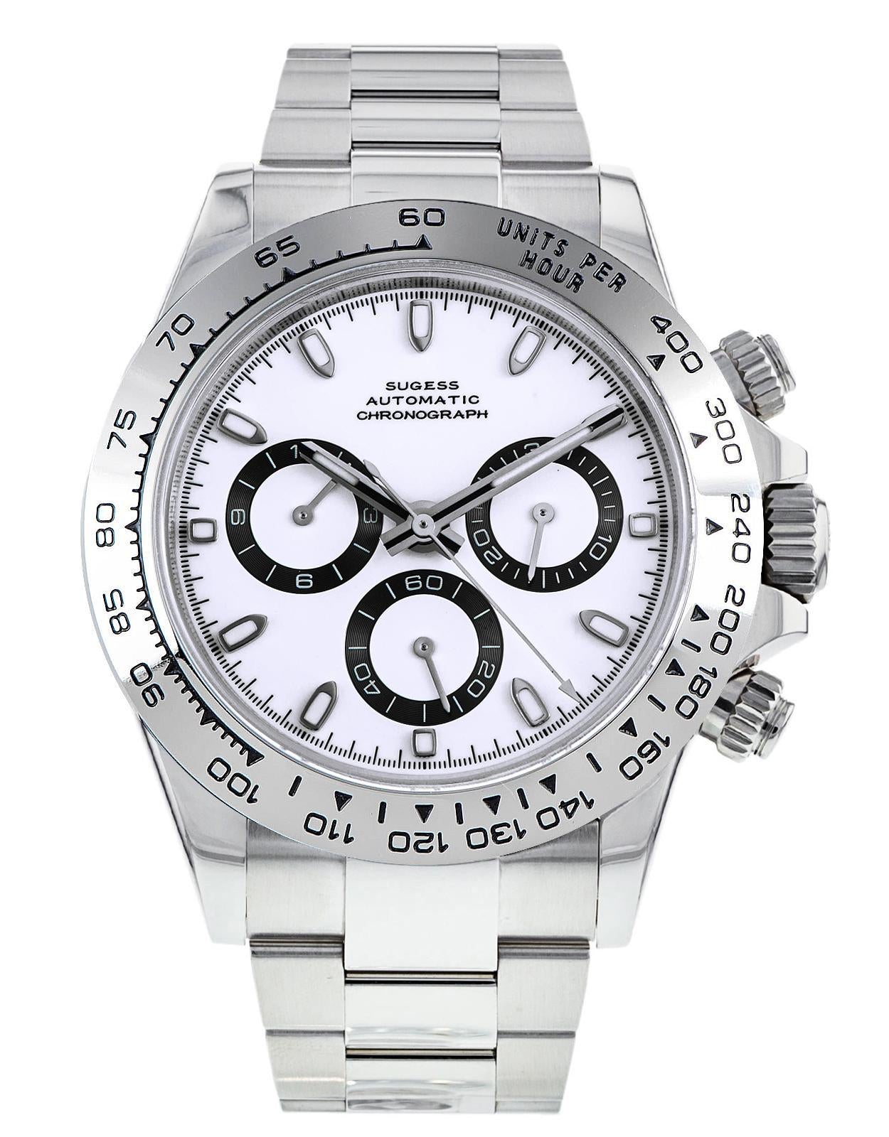 Sugess Top Chronometer Daytona SU002DAY Panda Dial Automatic Chronograph Watch ETA7750