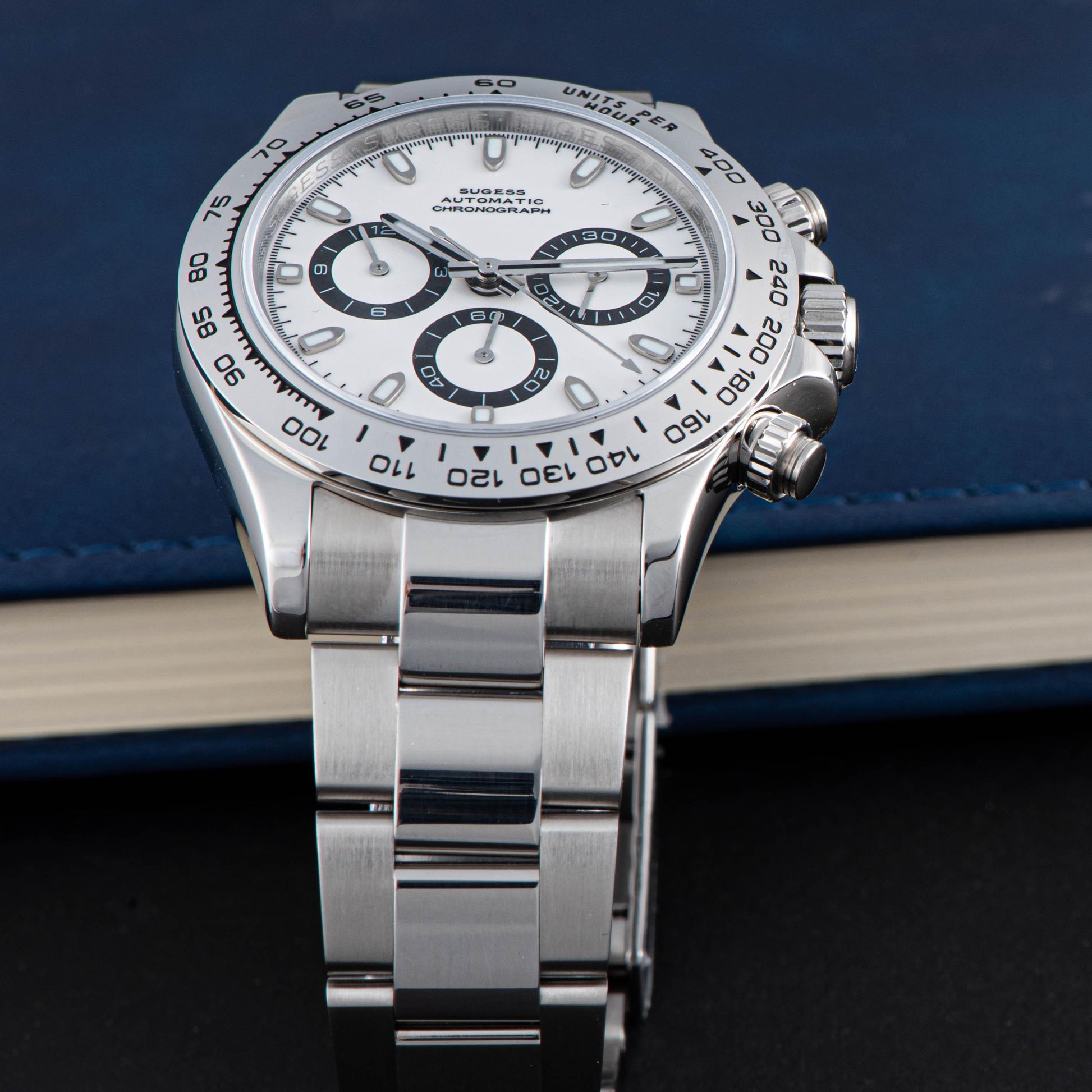 Sugess Top Chronometer Daytona SU002DAY Panda Dial Automatic Chronograph Watch ETA7750